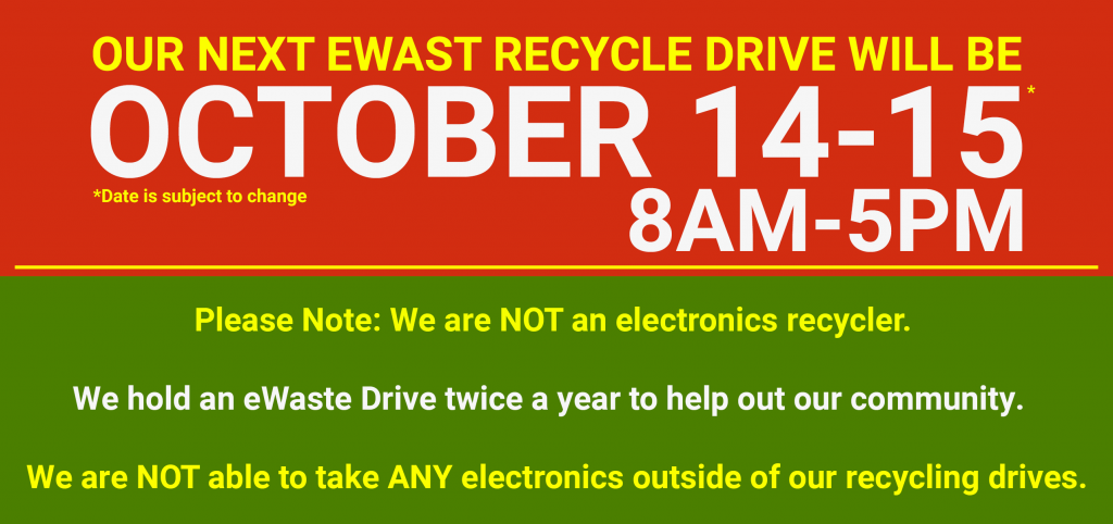 Lafayette & Kokomo Electronic Waste Recycling Drive